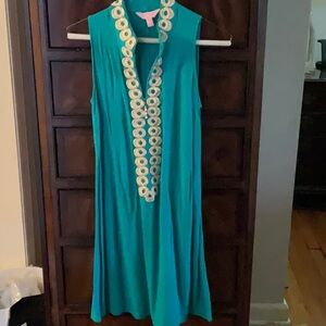 Lilly Pulitzer Green Sleeveless Sundress